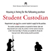 Student Custodian Positions